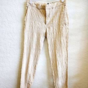 Zara skinny pants with textured detail
